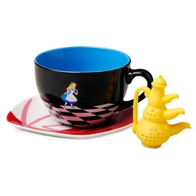 Alice in Wonderland Mug, Saucer and Tea Infuser Set - Defective