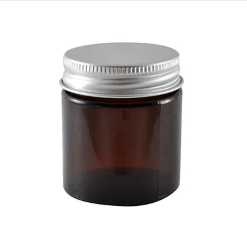 60ml Glasskrukke med aluminiumslokk