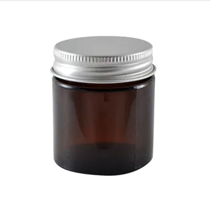 60ml Glasskrukke med aluminiumslokk