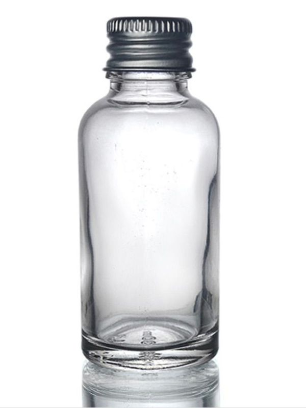 Glassflaske 30ml med aluminiumskork