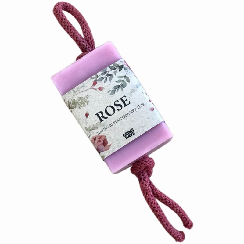 Rose såpe med tau