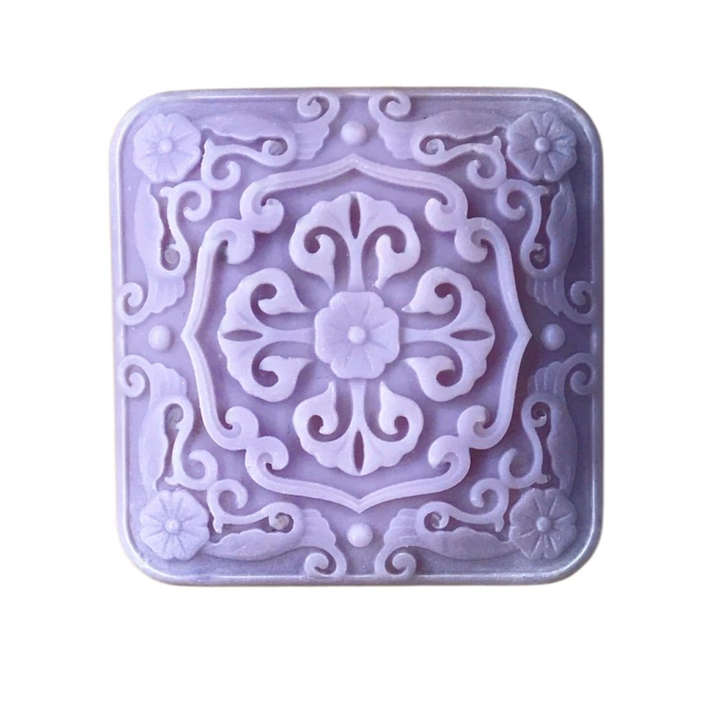 Lavendel såpe med mønster