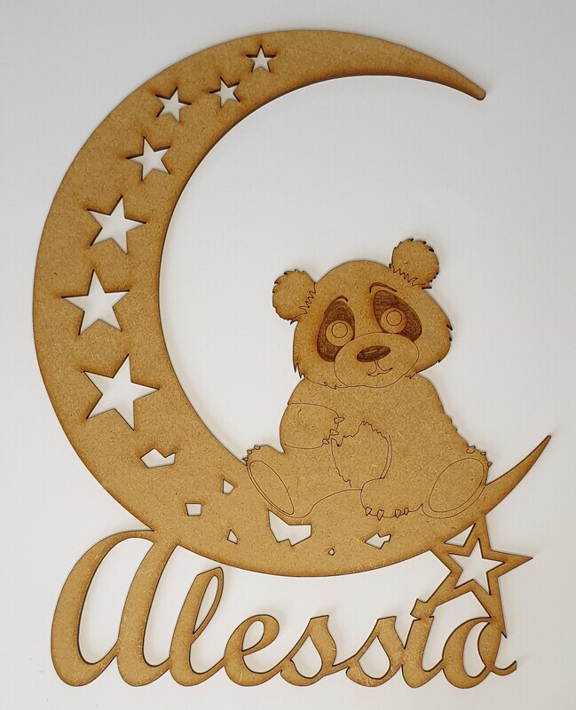 Panda sur la lune prénom