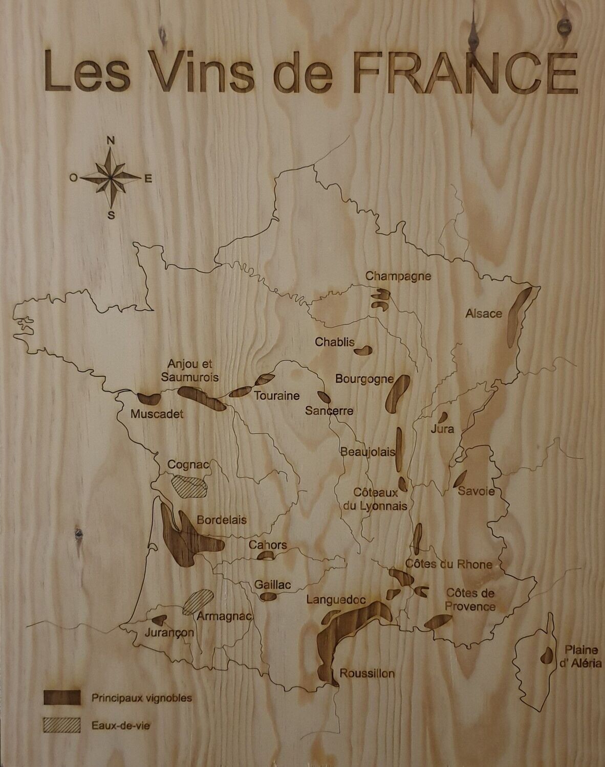 Carte des vins  France. - Vintage