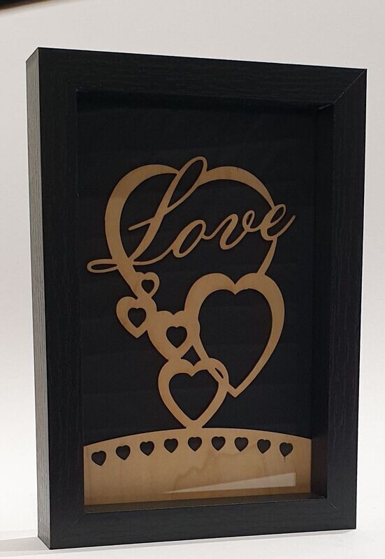Cadre love en placage véritable