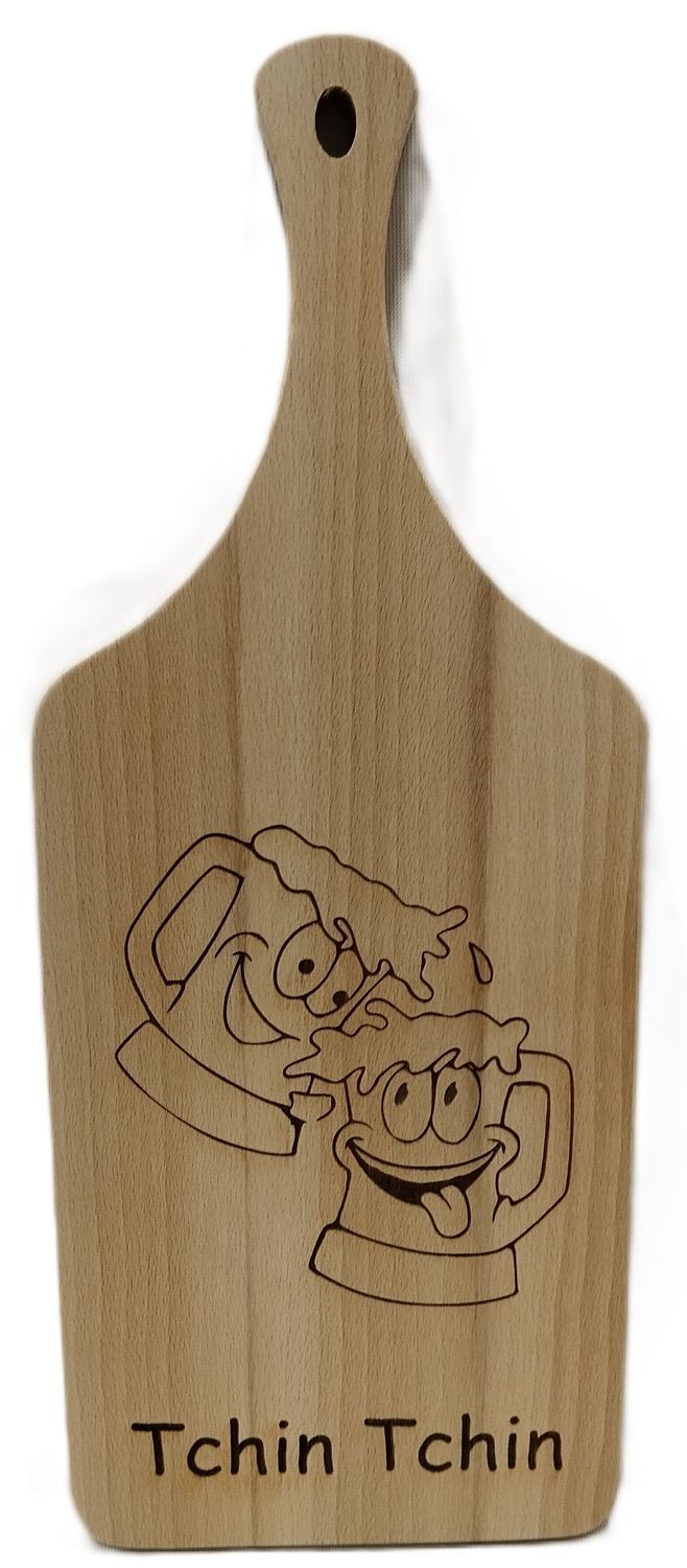 Planche apéro gravée "Tchin tchin"