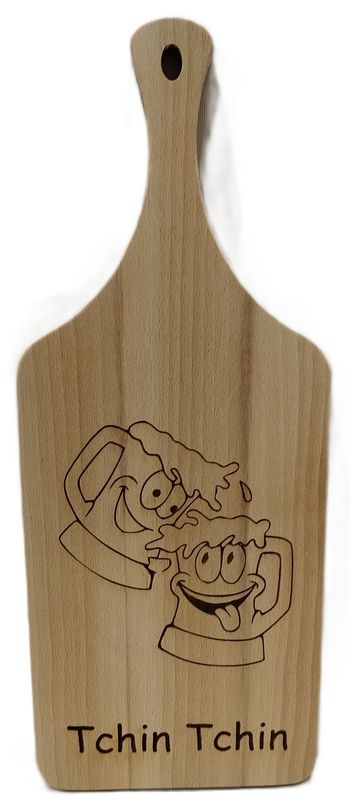 Planche apéro gravée "Tchin tchin"