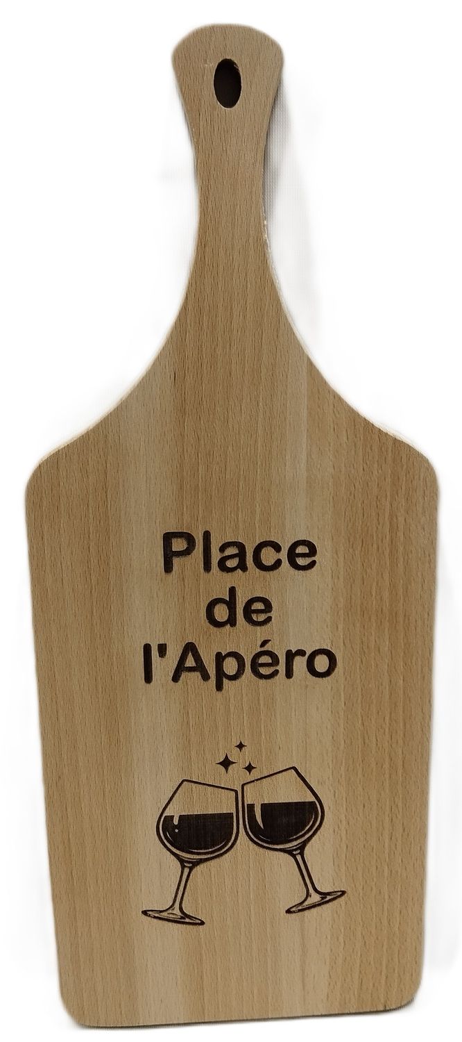 Planche apéro gravée "Place de l'apéro"