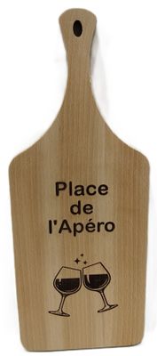 Planche apéro gravée "Place de l'apéro"