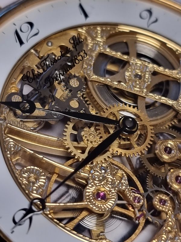 Taschenuhr, Tissot,Skeleton