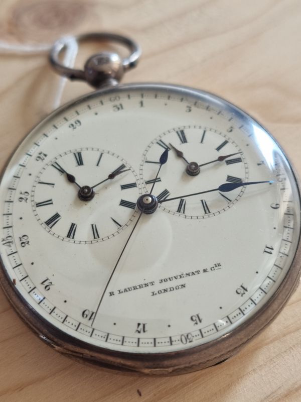 Taschenuhr, Duplexhemmung, London, Silber Taschenuhr, Duplexhemmung, London, Silber
