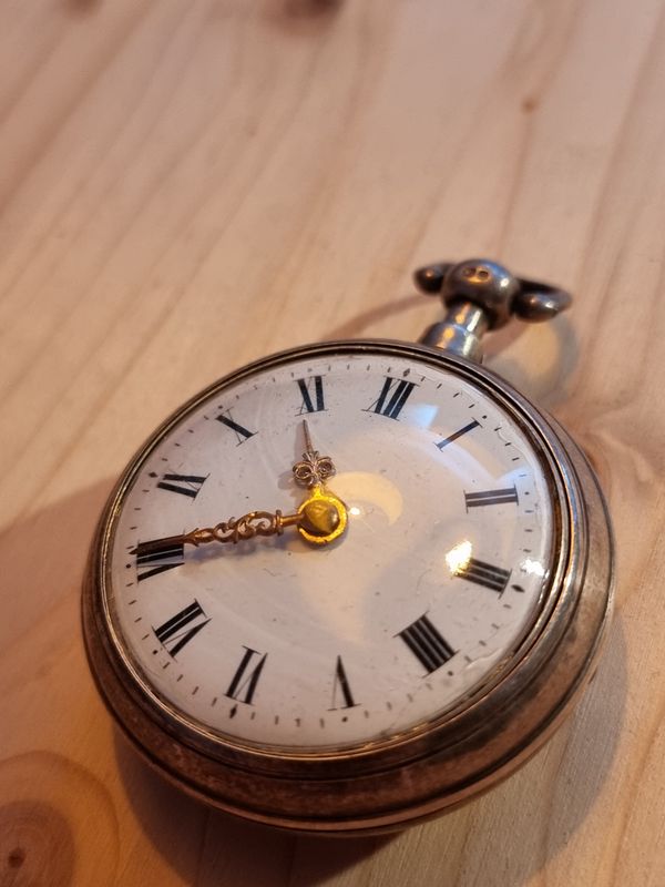 Spindeltaschenuhr, 18Jh, Dan.fisher&sons