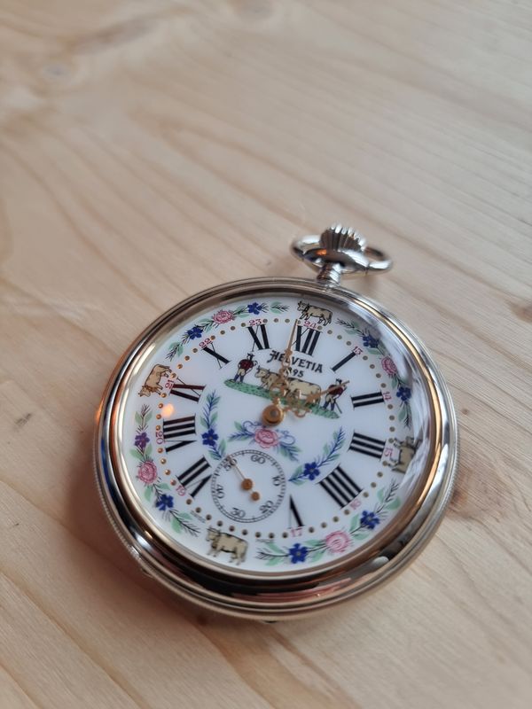 Helvetia,Taschenuhr,Vintage,Taschenuhr kaufen