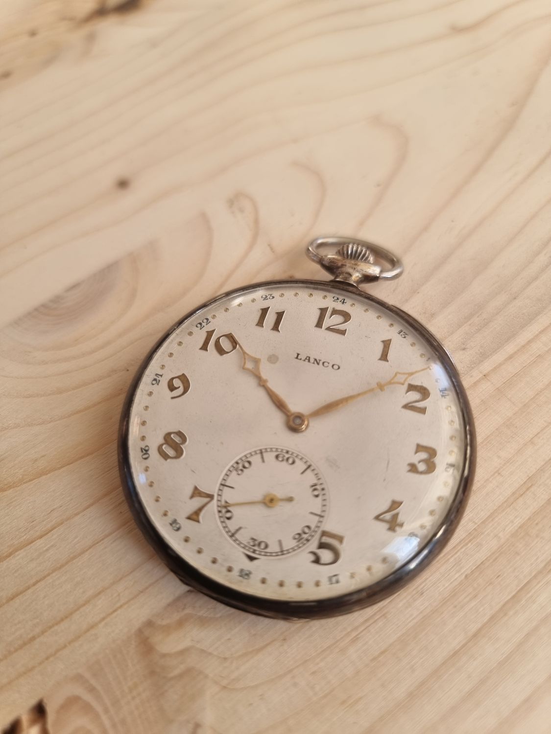 Lanco,Taschenuhr, 1930er,Silber 