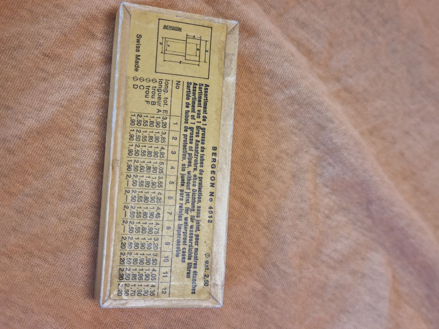 Ansatzrohre,Armbanduhr, Bergeon, Uhrmacher Ansatzrohre,Armbanduhr, Bergeon, Uhrmacher