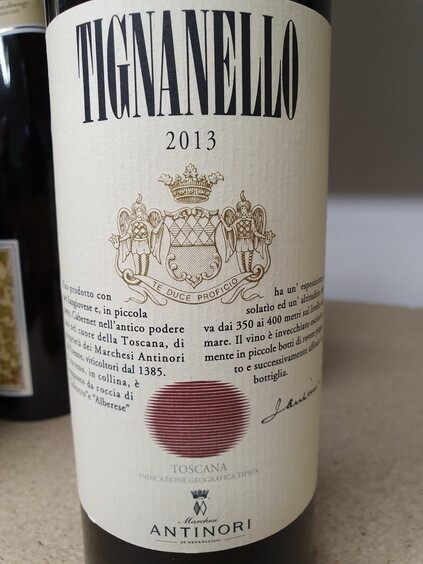 Antinori - Tignanello Toscana IGT 2013
