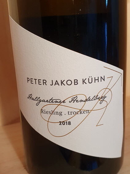 Peter Jakob Kühn - Hallgartener Hendelberg 2018 Erste Lage/Gewächs