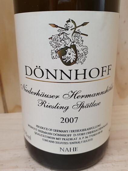 Dönnhoff - Niederhäuser Hermannshöhle Riesling Spätlese 2007