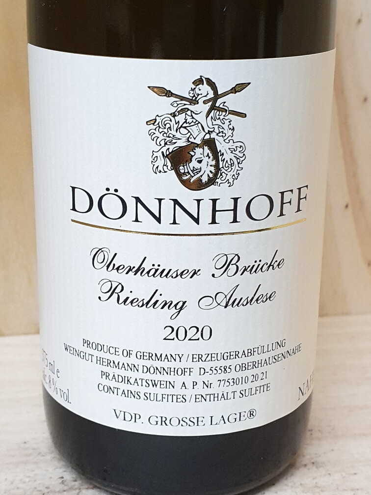 Dönnhoff - Oberhäuser Brücke *Monopol* Riesling Auslese 2020 Goldkapsel - fruchtsüß-