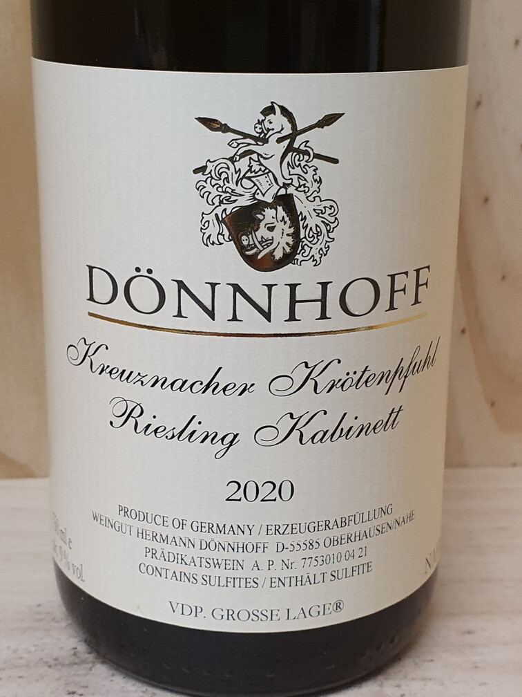 Dönnhoff - Kreuznacher Krötenpfuhl Riesling Kabinett 2020