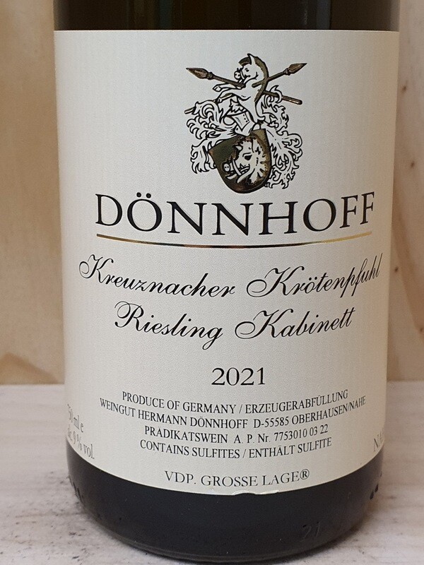 Dönnhoff - Kreuznacher Krötenpfuhl Riesling Kabinett 2021 Dönnhoff - Kreuznacher Krötenpfuhl Riesling Kabinett 2021