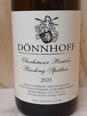 Dönnhoff - Oberhäuser Brücke *MONOPOL* Riesling Spätlese 2021 Dönnhoff - Oberhäuser Brücke *MONOPOL* Riesling Spätlese 2021