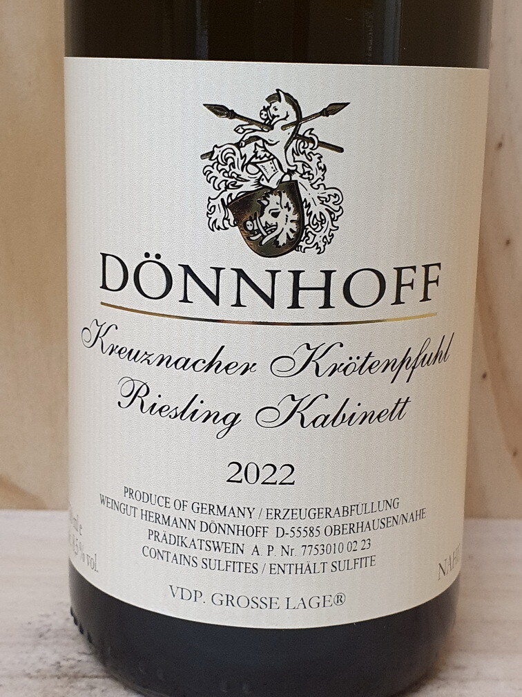 Dönnhoff - Kreuznacher Krötenpfuhl Riesling Kabinett 2022