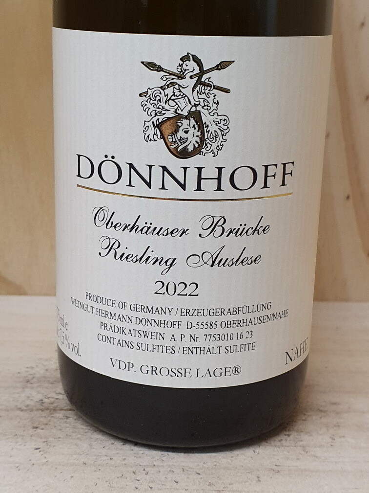 Dönnhoff - Oberhäuser Brücke *Monopol* Riesling Auslese 2022 Goldkapsel - fruchtsüß-