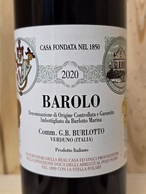 Comm. G. B. Burlotto - Barolo DOCG 2020 Comm. G. B. Burlotto - Barolo DOCG 2020