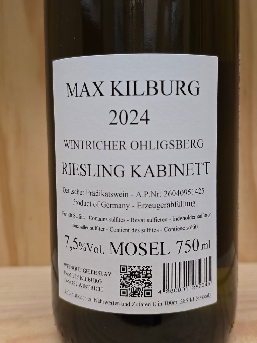 Max Kilburg - Wintricher Ohligsberg Kabinett 2024