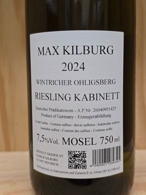 Max Kilburg - Wintricher Ohligsberg Kabinett 2024 Max Kilburg - Wintricher Ohligsberg Kabinett 2024