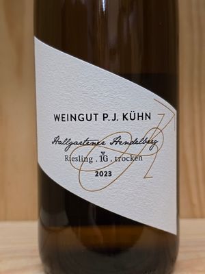 Peter Jakob Kühn - Riesling Hallgarten Hendelberg Erste Lage 2023 Peter Jakob Kühn - Riesling Hallgarten Hendelberg Erste Lage 2023