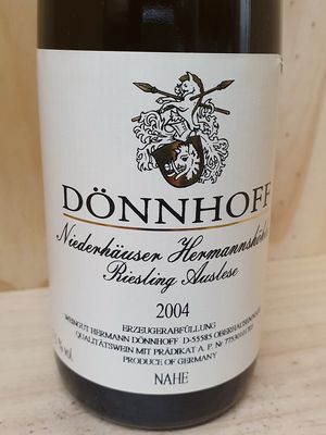 Dönnhoff - Niederhäuser Hermannshöhle Riesling Auslese 2004 Goldkapsel - fruchtsüß-