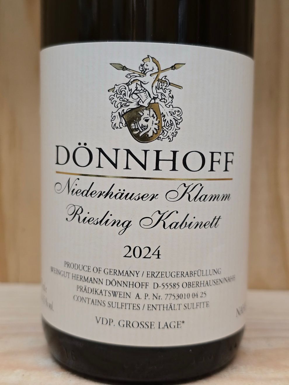 Dönnhoff - Niederhäuser Klamm Riesling Kabinett 2024