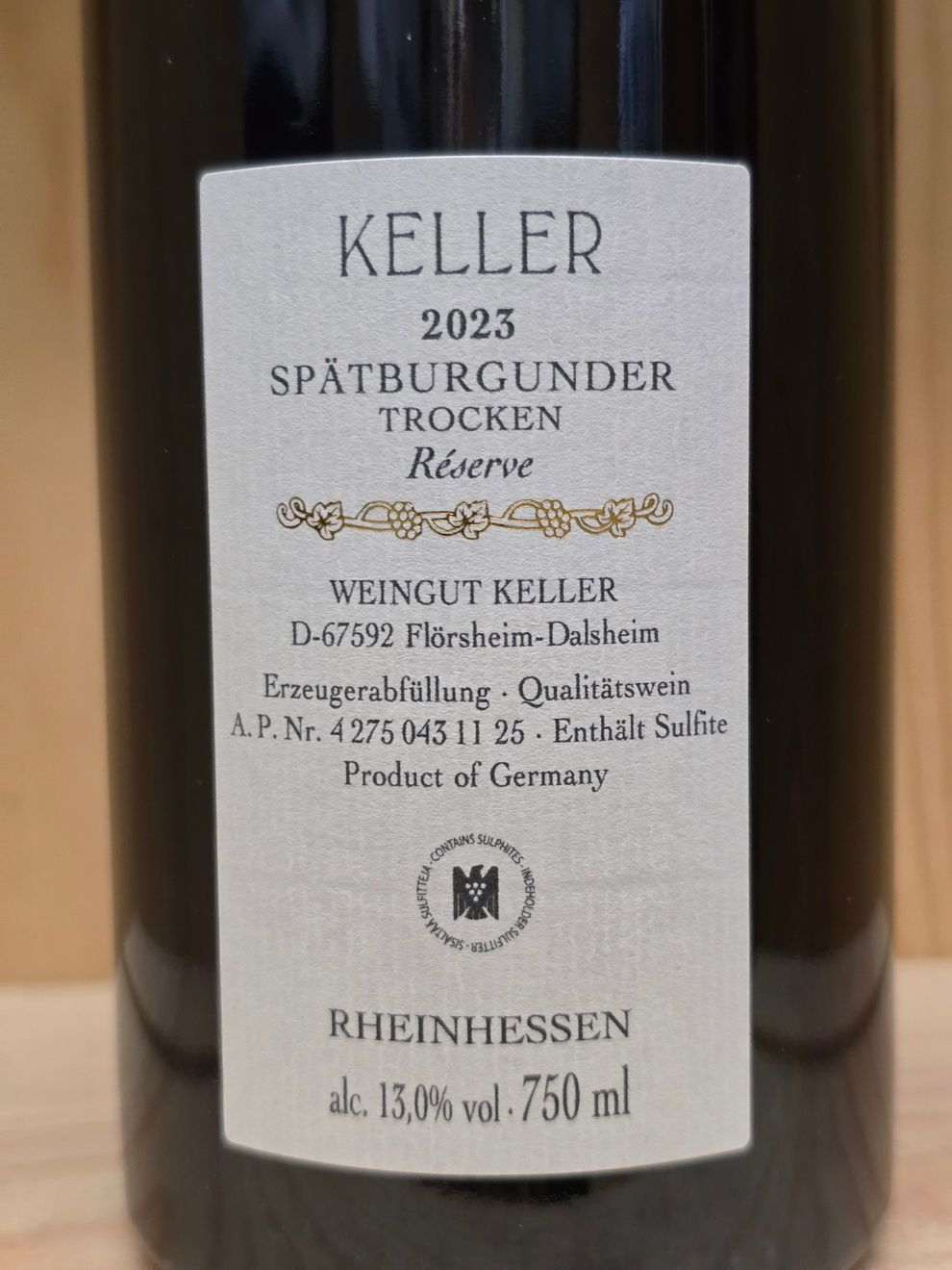 Weingut Keller - Réserve Spätburgunder trocken 2023 Weingut Keller - Réserve Spätburgunder trocken 2023