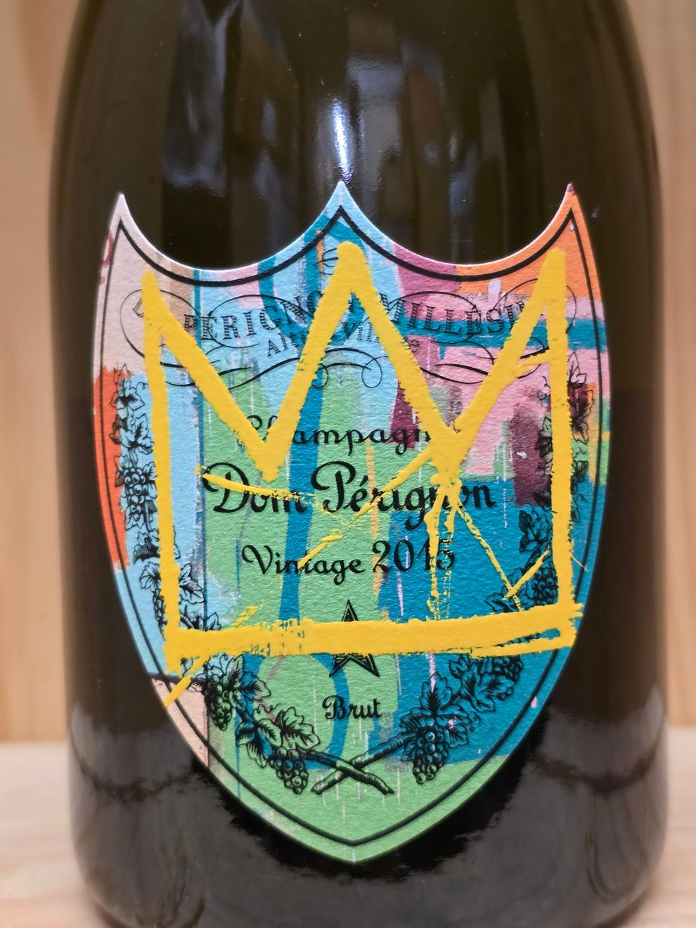 Dom Perignon Vintage 2015 Jean-Michel Basquiat Limited Edition yellow