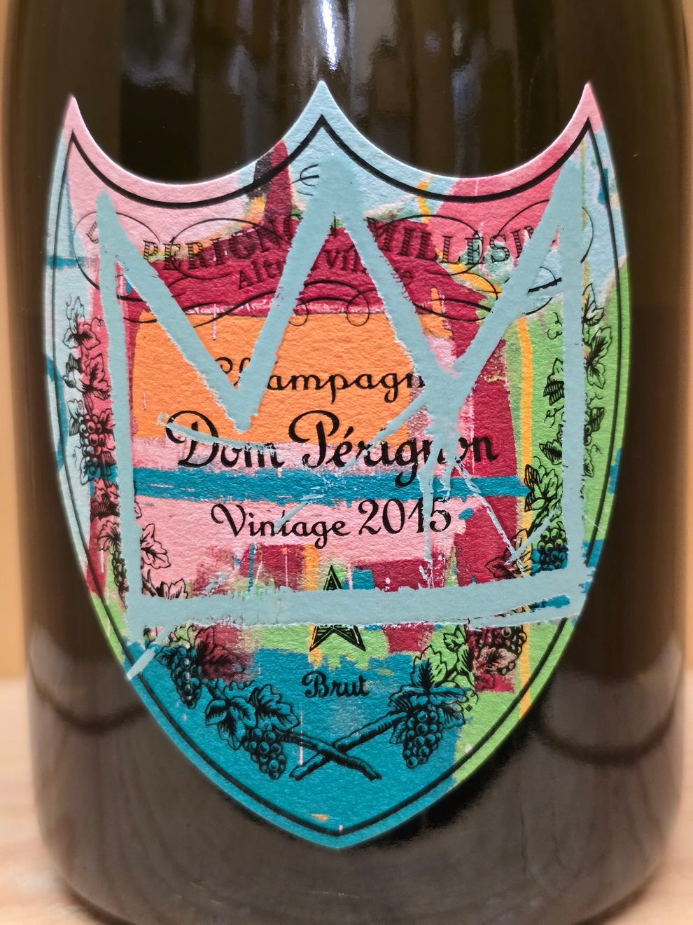 Dom Perignon Vintage 2015 Jean-Michel Basquiat Limited Edition blue