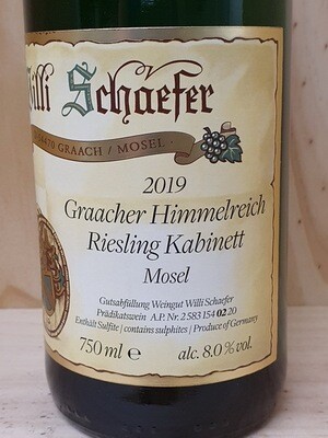 Willi Schaefer - Graacher Himmelreich Riesling Kabinett 2019 Willi Schaefer - Graacher Himmelreich Riesling Kabinett 2019