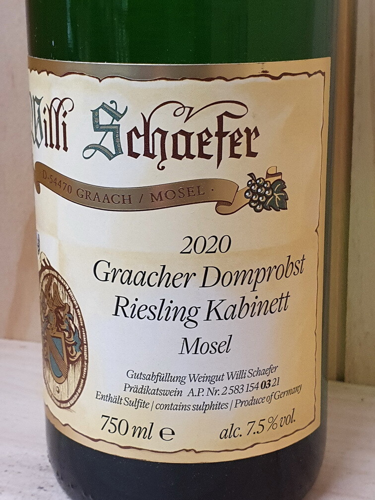Willi Schaefer - Graacher Domprobst Riesling Kabinett -AP03- 2020 Willi Schaefer - Graacher Domprobst Riesling Kabinett -AP03- 2020