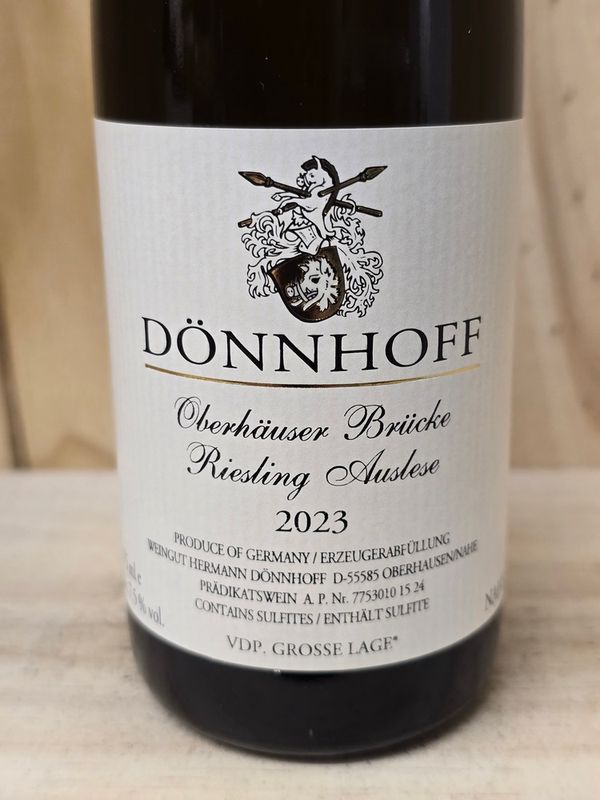 Dönnhoff - Oberhäuser Brücke Monopol Riesling Auslese 2023 Goldkapsel - fruchtsüß- Dönnhoff - Oberhäuser Brücke Monopol Riesling Auslese 2023 Goldkapsel - fruchtsüß-
