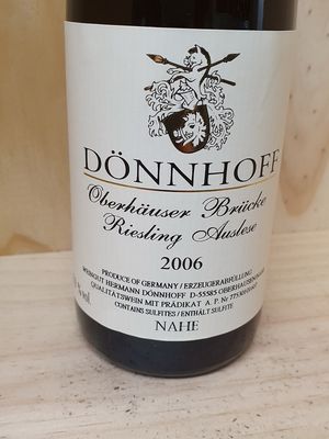Dönnhoff - Oberhäuser Brücke Monopol Riesling Auslese 2006 Goldkapsel - fruchtsüß- Dönnhoff - Oberhäuser Brücke Monopol Riesling Auslese 2006 Goldkapsel - fruchtsüß-