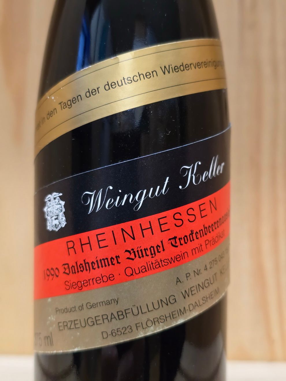 Weingut Keller - Dalsheimer Bürgel Trockenbeerenauslese 1990 Weingut Keller - Dalsheimer Bürgel Trockenbeerenauslese 1990