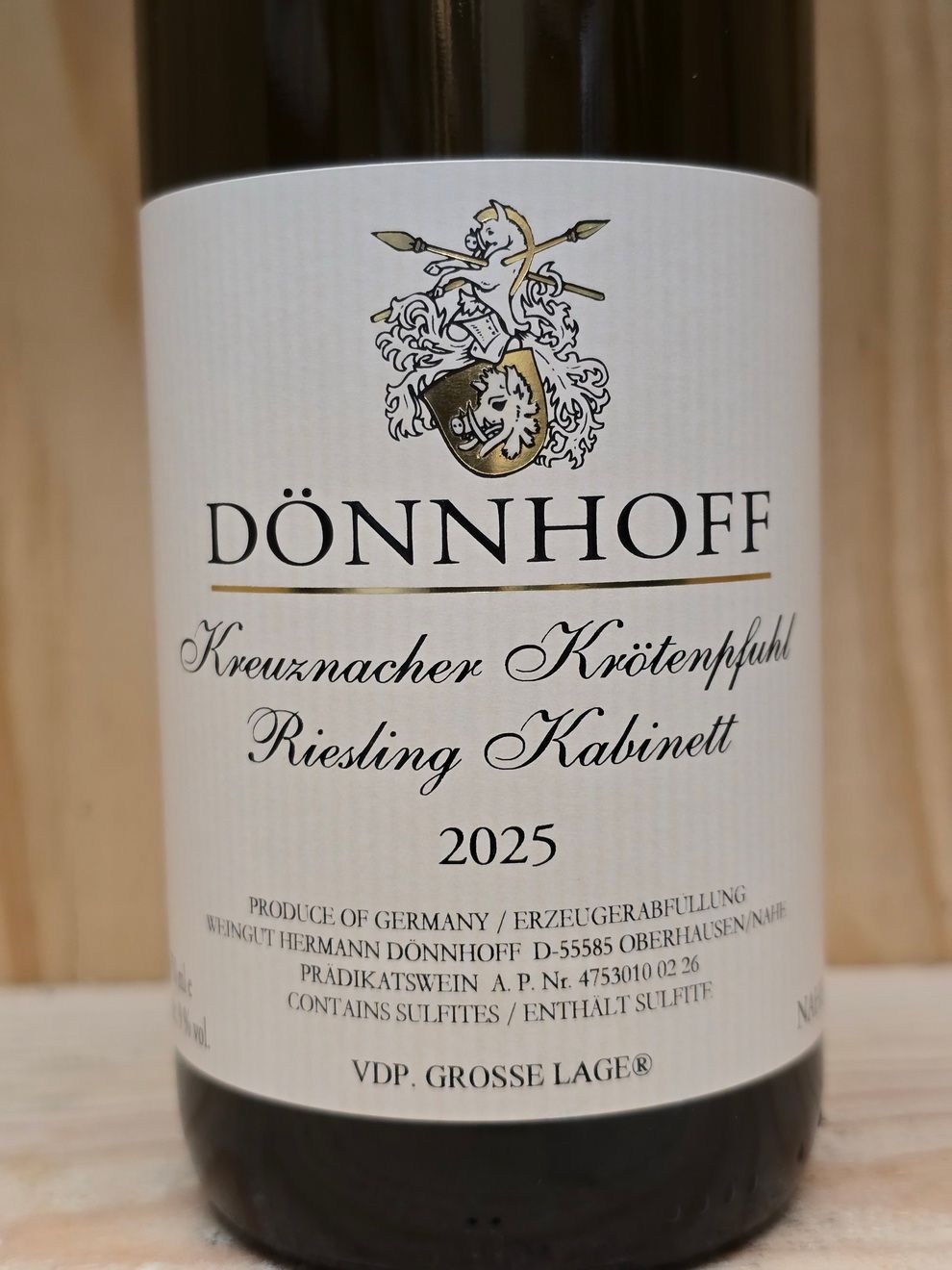 Dönnhoff - Kreuznacher Krötenpfuhl Riesling Kabinett 2025 Dönnhoff - Kreuznacher Krötenpfuhl Riesling Kabinett 2025