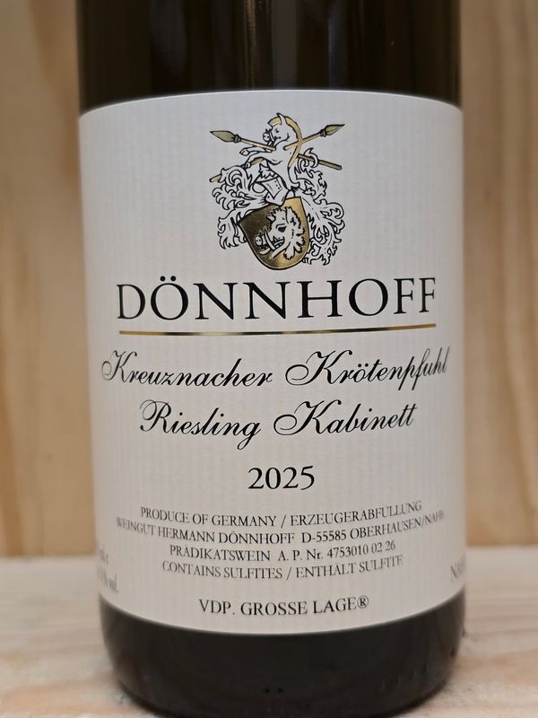 Dönnhoff - Kreuznacher Krötenpfuhl Riesling Kabinett 2025 Dönnhoff - Kreuznacher Krötenpfuhl Riesling Kabinett 2025