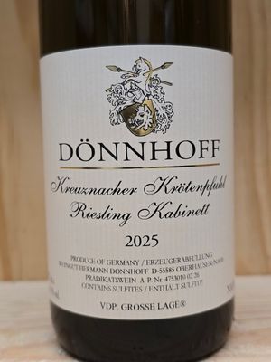 Dönnhoff - Kreuznacher Krötenpfuhl Riesling Kabinett 2025 Dönnhoff - Kreuznacher Krötenpfuhl Riesling Kabinett 2025