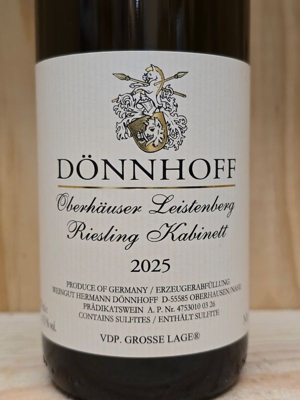 Dönnhoff - Oberhäuser Leistenberg Riesling Kabinett 2025 Dönnhoff - Oberhäuser Leistenberg Riesling Kabinett 2025