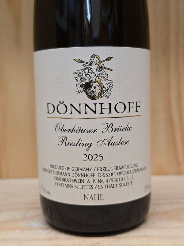 Dönnhoff - Oberhäuser Brücke Monopol Riesling Auslese 2025 Goldkapsel - fruchtsüß- Dönnhoff - Oberhäuser Brücke Monopol Riesling Auslese 2025 Goldkapsel - fruchtsüß-