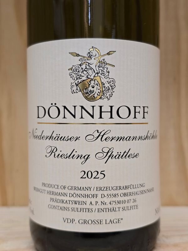 Dönnhoff - Niederhäuser Hermannshöhle Riesling Spätlese 2025 Dönnhoff - Niederhäuser Hermannshöhle Riesling Spätlese 2025