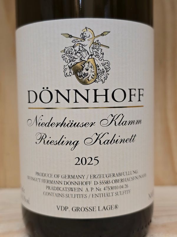 Dönnhoff - Niederhäuser Klamm Riesling Kabinett 2025 Dönnhoff - Niederhäuser Klamm Riesling Kabinett 2025