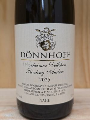 Dönnhoff - Norheimer Dellchen Riesling Auslese Goldkapsel 2025 Dönnhoff - Norheimer Dellchen Riesling Auslese Goldkapsel 2025